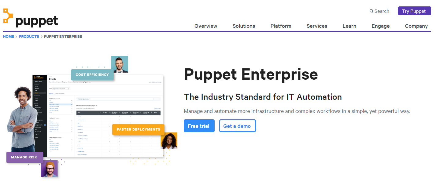Puppet platform